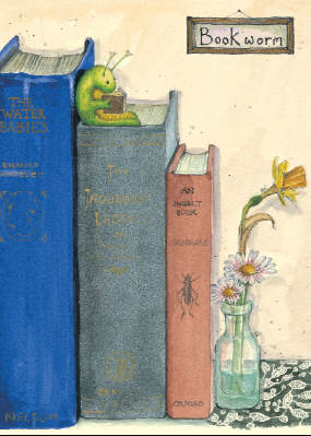 Two Bad Mice kaart Book Worm