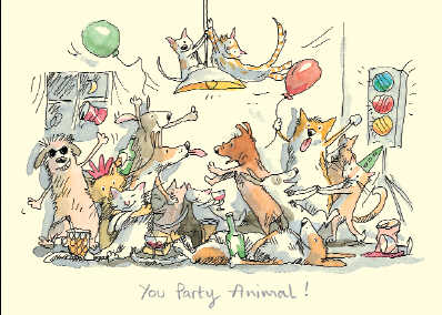 Two Bad Mice kaart You Party Animal