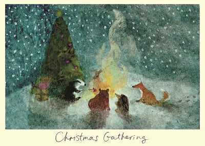 Two Bad Mice Kerstkaart Christmas Gathering