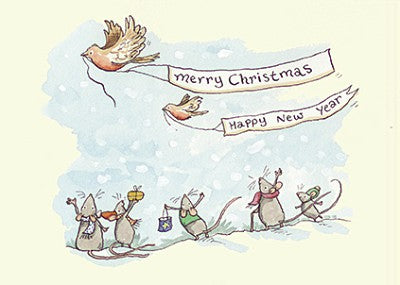 Two Bad Mice Kerstkaart Merry Christmas III