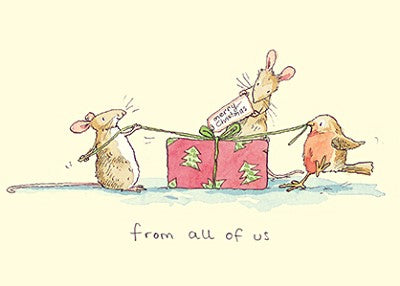 Two Bad Mice Kerstkaart From all of us