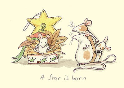 Two Bad Mice Kerstkaart A star is born