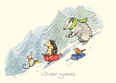 Two Bad Mice Kerstkaart Wintergames