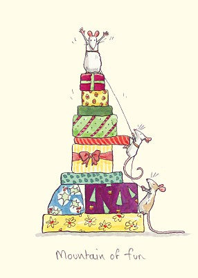 Two Bad Mice Kerstkaart Mountain of Fun
