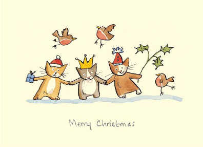 Two Bad Mice Kerstkaart Merry Christmas