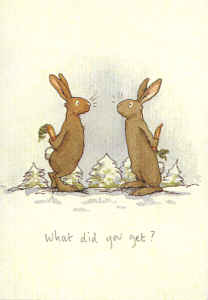 Two Bad Mice Kerstkaart What did you get?