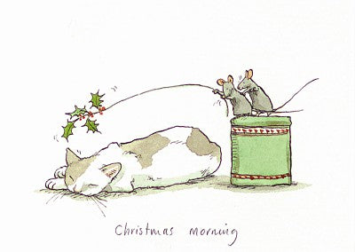 Two Bad Mice Kerstkaart Christmas Morning I