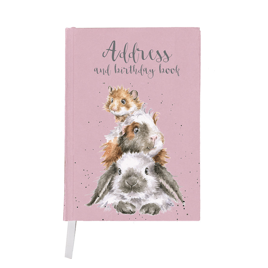 Wrendale Designs Adresboek Piggy in the middle