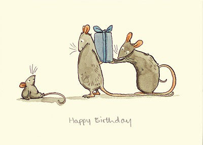 Two Bad Mice kaart Happy Birthday