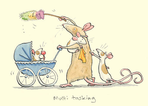 Two Bad Mice kaart Multi tasking