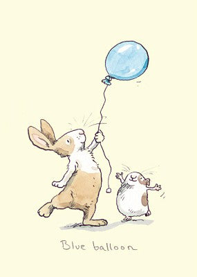 Two Bad Mice kaart Blue Balloon