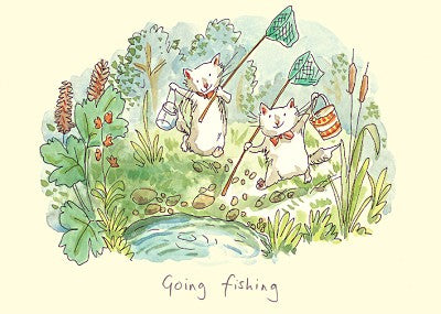 Two Bad Mice kaart Going Fishing