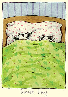 Two Bad Mice kaart Duvet Day