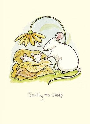 Two Bad Mice kaart Softly to sleep