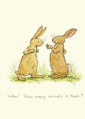 Two Bad Mice kaart How many Carrots..?