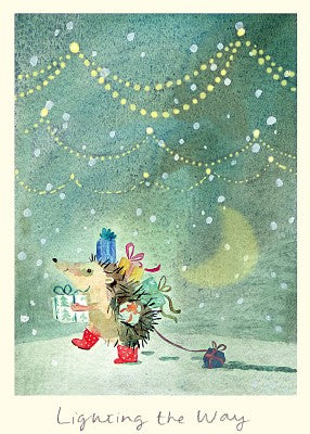 Two Bad Mice Kerstkaart Lighting the Way