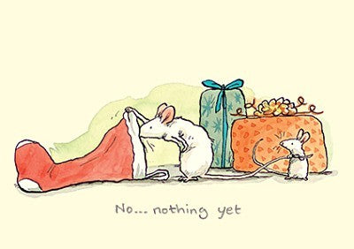 Two Bad Mice Kerstkaart No...Nothing Yet