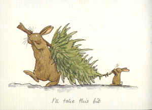 Two Bad Mice Kerstkaart I'll take this bit