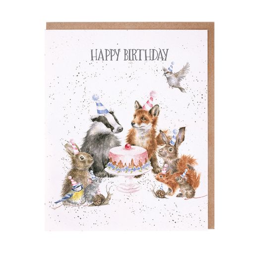 Wrendale Designs kaart Woodland Party Happy Birthday